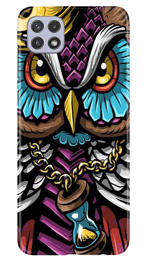 Owl Mobile Back Case for Samsung Galaxy A22 (Design - 359)
