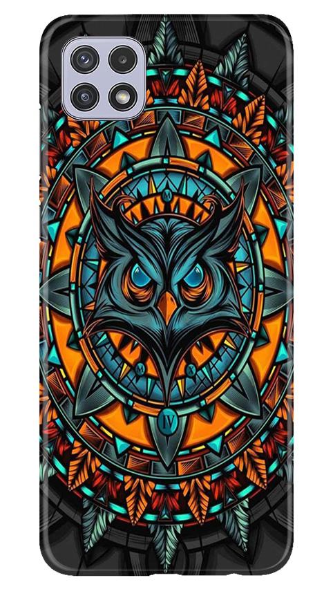 Owl Mobile Back Case for Samsung Galaxy A22 (Design - 360)