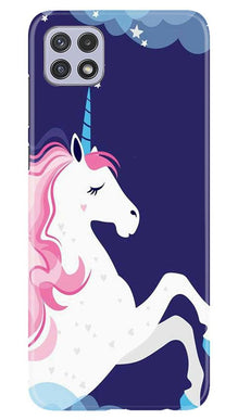 Unicorn Mobile Back Case for Samsung Galaxy A22 (Design - 365)