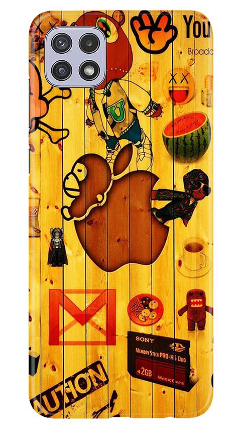 Wooden Texture Mobile Back Case for Samsung Galaxy A22 (Design - 367)