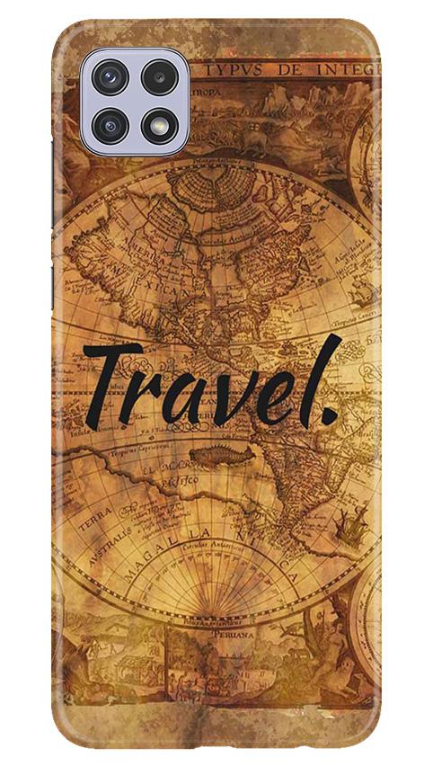 Travel Mobile Back Case for Samsung Galaxy A22 (Design - 375)