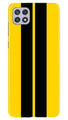Black Yellow Pattern Mobile Back Case for Samsung Galaxy A22 (Design - 377)
