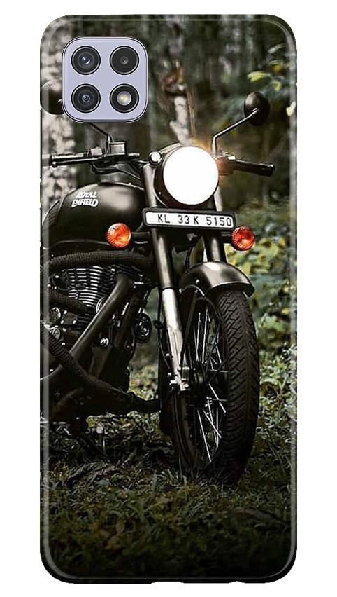 Royal Enfield Mobile Back Case for Samsung Galaxy A22 (Design - 384)