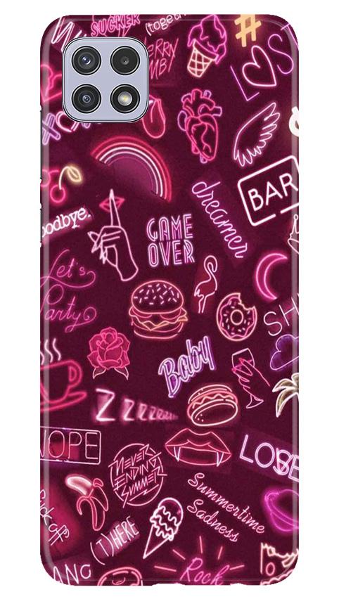 Party Theme Mobile Back Case for Samsung Galaxy A22 (Design - 392)
