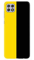 Black Yellow Pattern Mobile Back Case for Samsung Galaxy A22 (Design - 397)
