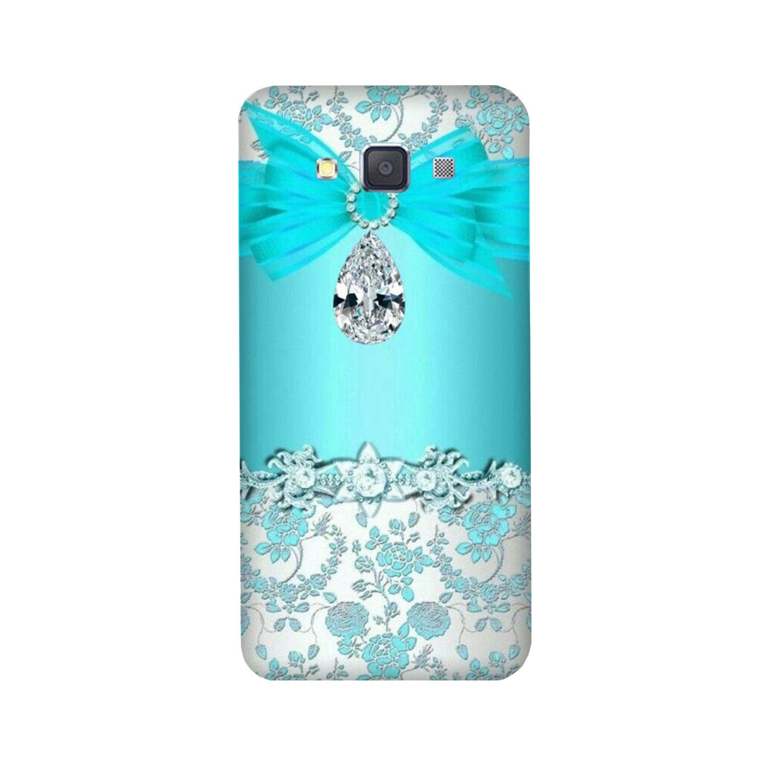 Shinny Blue Background Case for Galaxy A3 (2015)