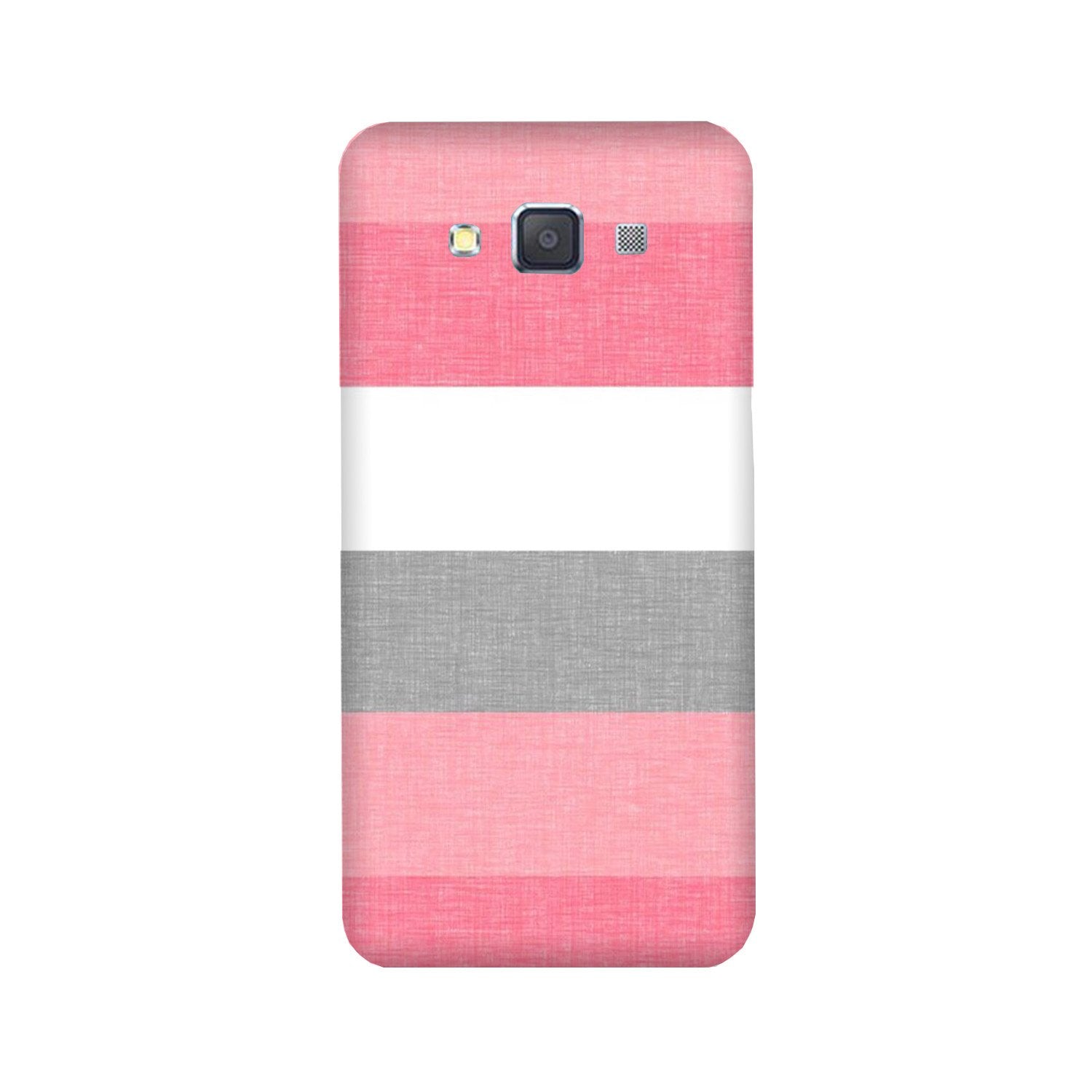 Pink white pattern Case for Galaxy E7