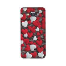 Red White Hearts Case for Galaxy J7 (2016)  (Design - 105)