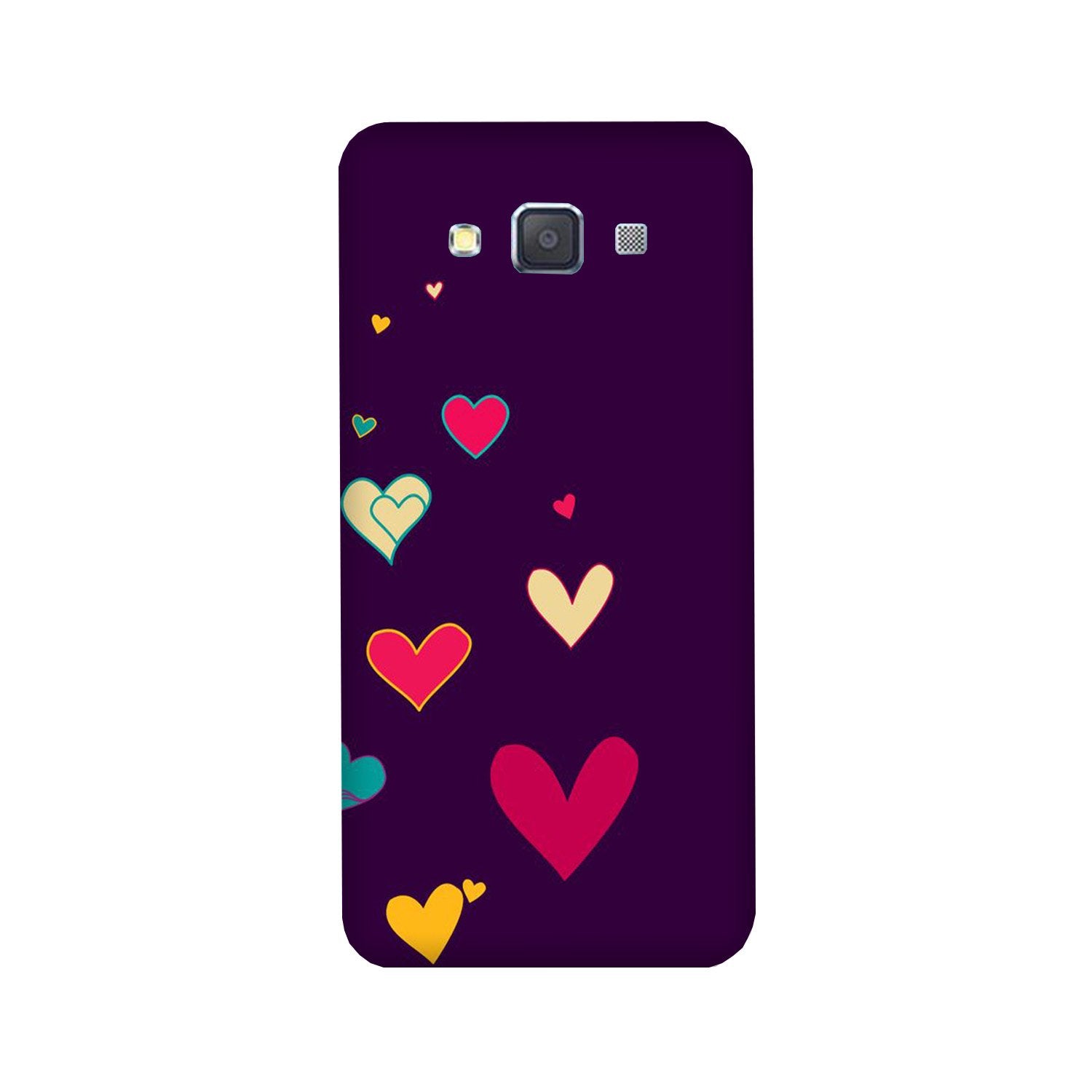 Purple Background Case for Galaxy E7(Design - 107)