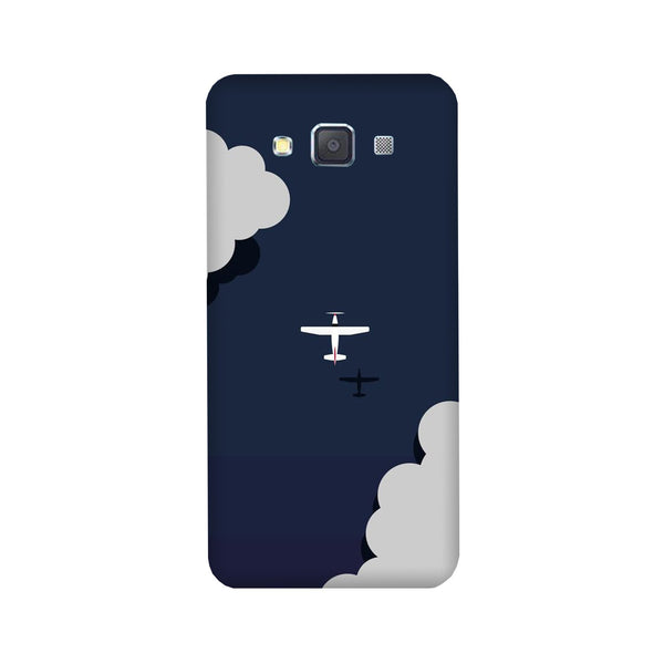 Clouds Plane Case for Galaxy E7 (Design - 196)