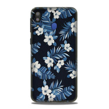 White flowers Blue Background2 Case for Samsung Galaxy M20