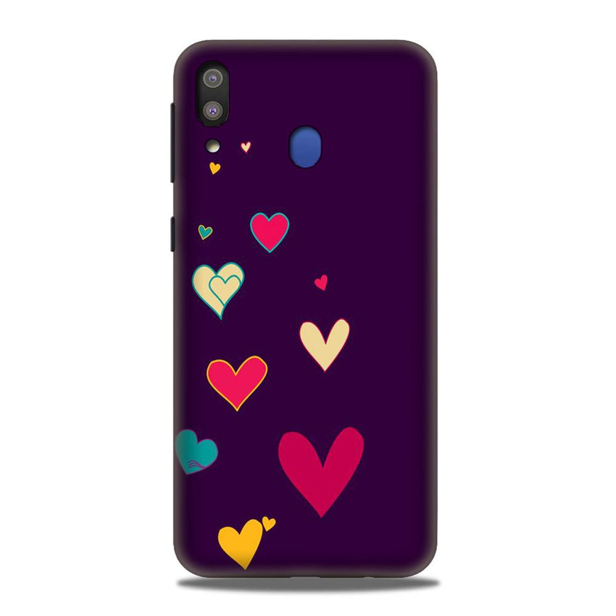 Purple Background Case for Samsung Galaxy M20  (Design - 107)