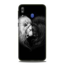Dark White Lion Case for Samsung Galaxy A30  (Design - 140)