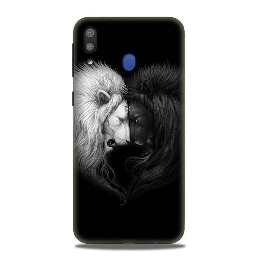 Dark White Lion Case for Samsung Galaxy A30  (Design - 140)