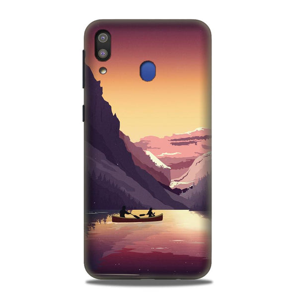 Mountains Boat Case for Samsung Galaxy M20 (Design - 181)