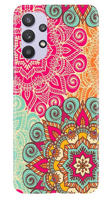 Rangoli art Mobile Back Case for Samsung Galaxy A32 (Design - 6)