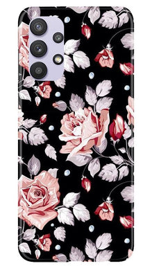 Pink rose Mobile Back Case for Samsung Galaxy A32 (Design - 12)