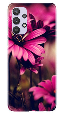 Purple Daisy Mobile Back Case for Samsung Galaxy A32 (Design - 65)