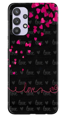Love in Air Mobile Back Case for Samsung Galaxy A32 (Design - 89)