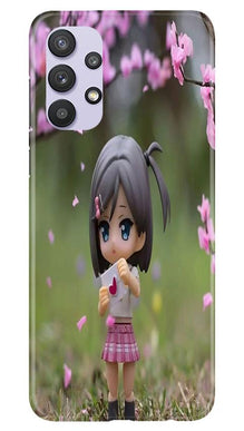 Cute Girl Mobile Back Case for Samsung Galaxy A32 (Design - 92)