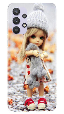 Cute Doll Mobile Back Case for Samsung Galaxy A32 (Design - 93)