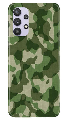 Army Camouflage Mobile Back Case for Samsung Galaxy A32  (Design - 106)