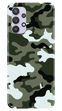Army Camouflage Mobile Back Case for Samsung Galaxy A32  (Design - 108)