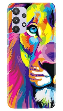 Colorful Lion Mobile Back Case for Samsung Galaxy A32  (Design - 110)