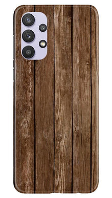 Wooden Look Mobile Back Case for Samsung Galaxy A32  (Design - 112)