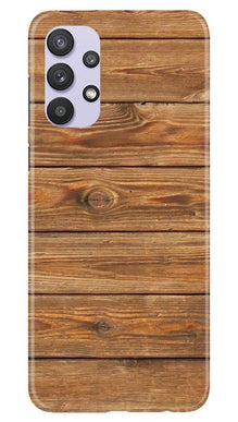 Wooden Look Mobile Back Case for Samsung Galaxy A32  (Design - 113)
