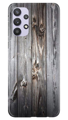 Wooden Look Mobile Back Case for Samsung Galaxy A32  (Design - 114)