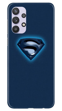 Superman Superhero Mobile Back Case for Samsung Galaxy A32  (Design - 117)