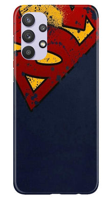 Superman Superhero Mobile Back Case for Samsung Galaxy A32  (Design - 125)