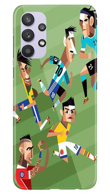 Football Mobile Back Case for Samsung Galaxy A32  (Design - 166)