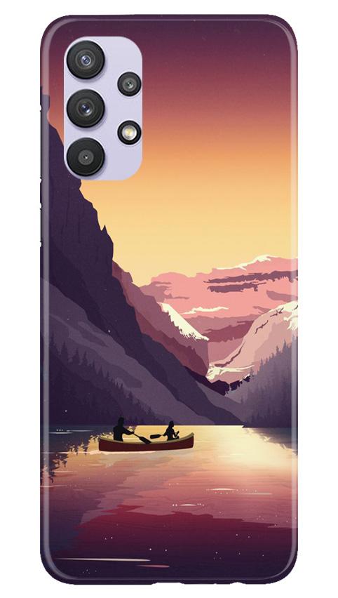 Mountains Boat Case for Samsung Galaxy A32 (Design - 181)