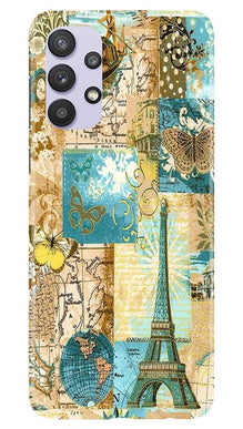 Travel Eiffel Tower Mobile Back Case for Samsung Galaxy A32 (Design - 206)