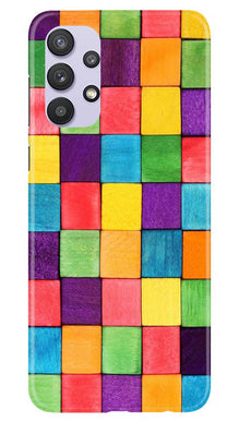 Colorful Square Mobile Back Case for Samsung Galaxy A32 (Design - 218)