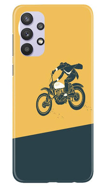 Bike Lovers Mobile Back Case for Samsung Galaxy A32 (Design - 256)