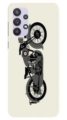 MotorCycle Mobile Back Case for Samsung Galaxy A32 (Design - 259)