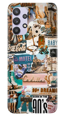 Vintage Design Mobile Back Case for Samsung Galaxy A32 (Design - 284)