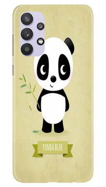 Panda Bear Mobile Back Case for Samsung Galaxy A32 (Design - 317)