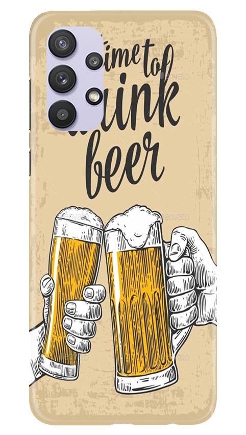 Drink Beer Mobile Back Case for Samsung Galaxy A32 (Design - 328)