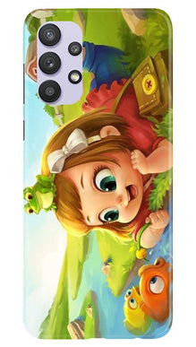 Baby Girl Mobile Back Case for Samsung Galaxy A32 (Design - 339)