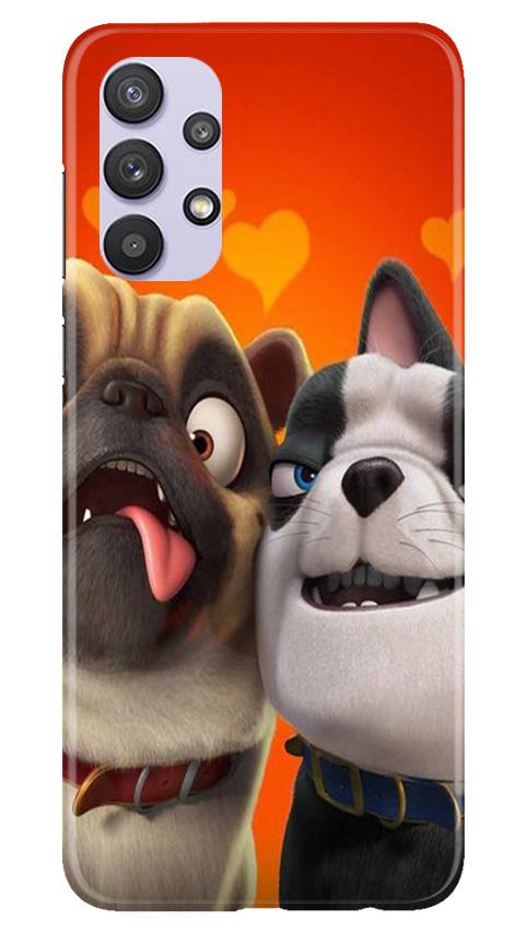 Dog Puppy Mobile Back Case for Samsung Galaxy A32 (Design - 350)