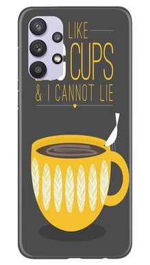 Big Cups Coffee Mobile Back Case for Samsung Galaxy A32 (Design - 352)
