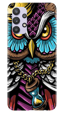Owl Mobile Back Case for Samsung Galaxy A32 (Design - 359)
