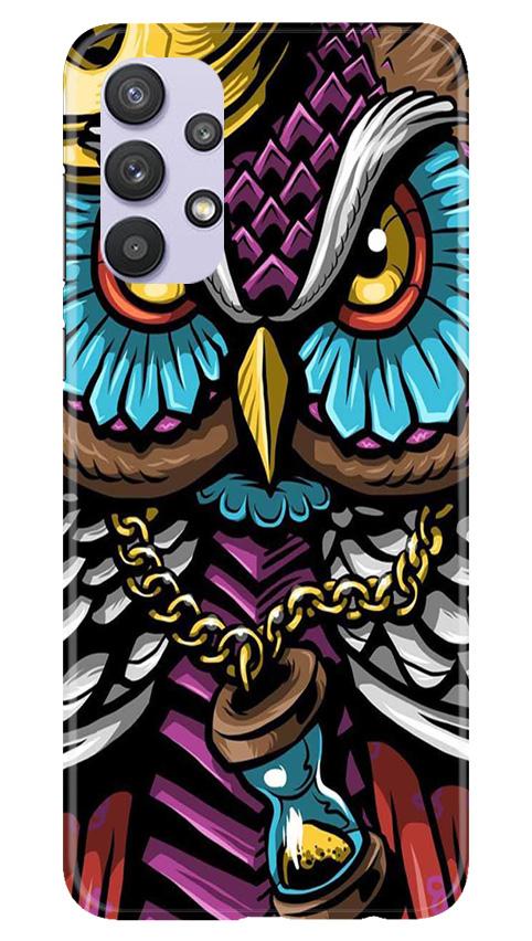 Owl Mobile Back Case for Samsung Galaxy A32 (Design - 359)