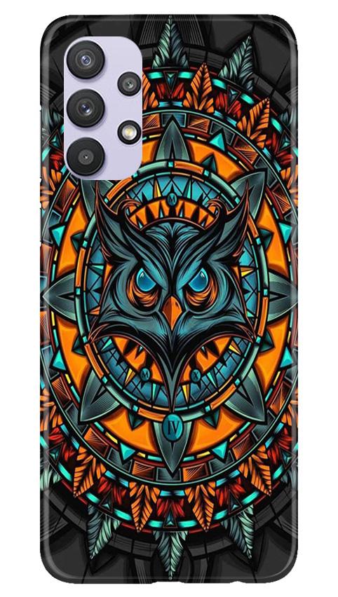 Owl Mobile Back Case for Samsung Galaxy A32 (Design - 360)