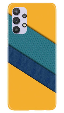 Diagonal Pattern Mobile Back Case for Samsung Galaxy A32 (Design - 370)