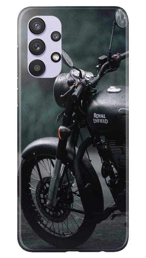 Royal Enfield Mobile Back Case for Samsung Galaxy A32 (Design - 380)